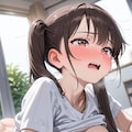 ツインテ巨乳うつ伏せ 10枚目