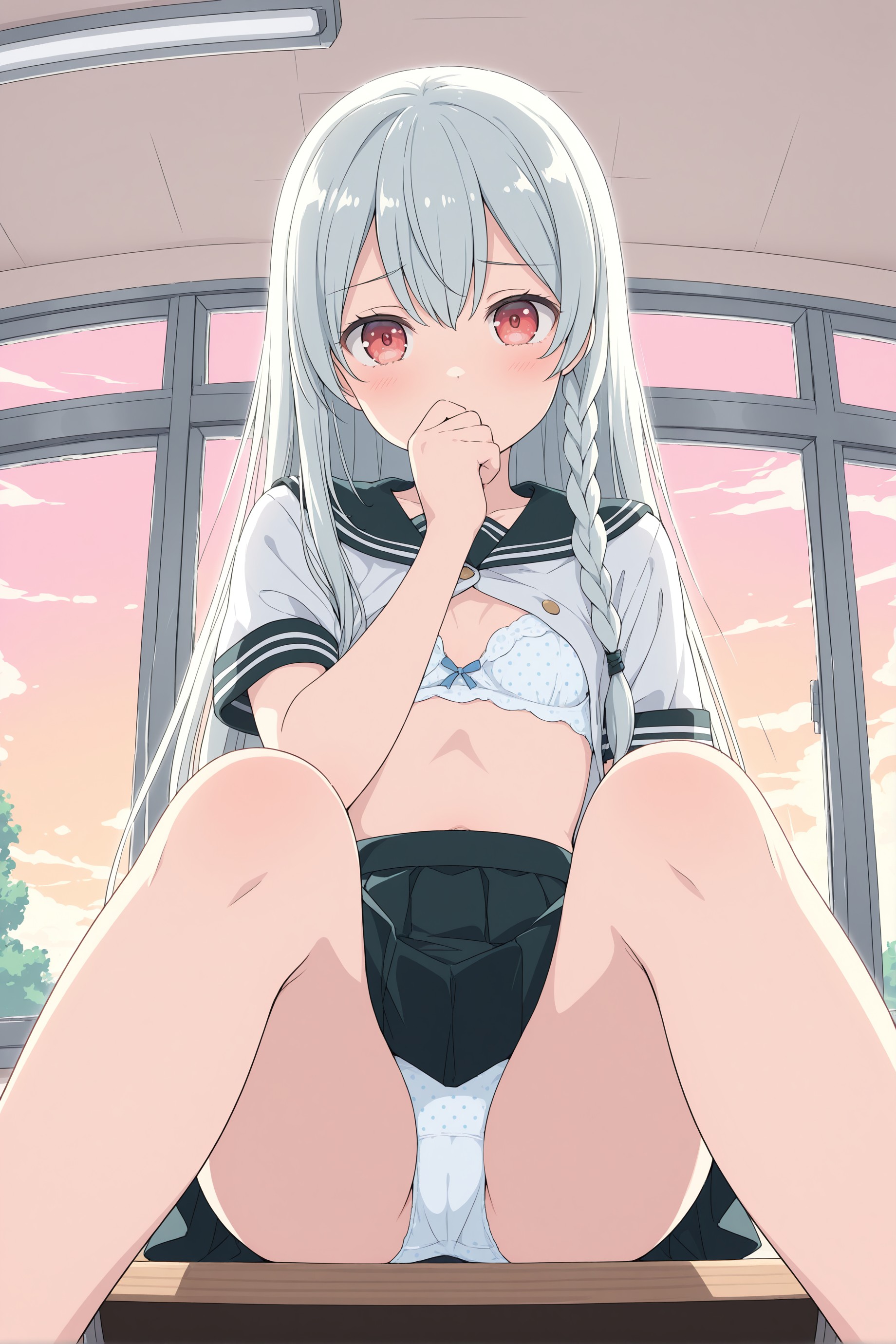 夕方の教室