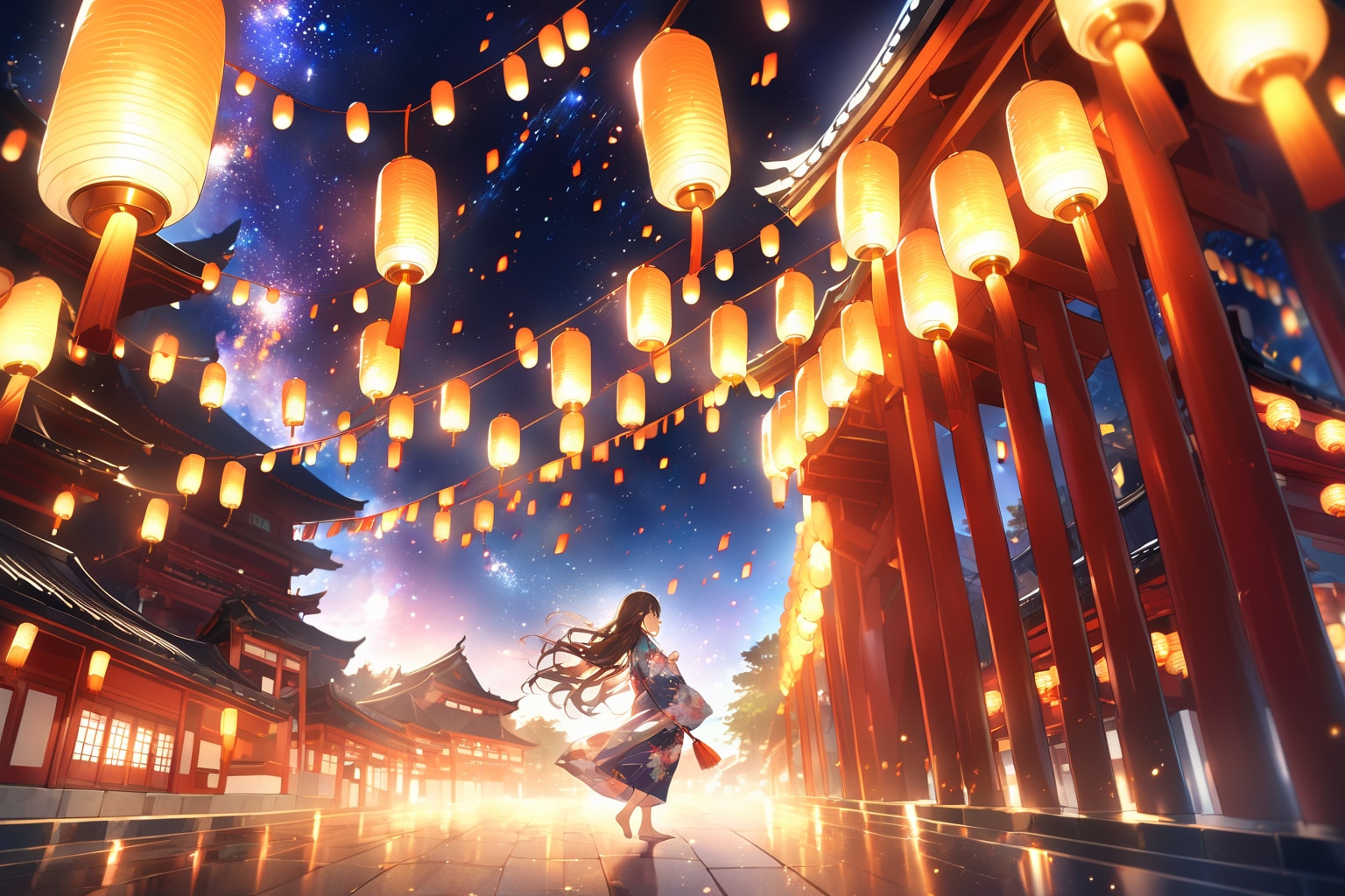 行燈祭り | の人気AIイラスト・グラビア