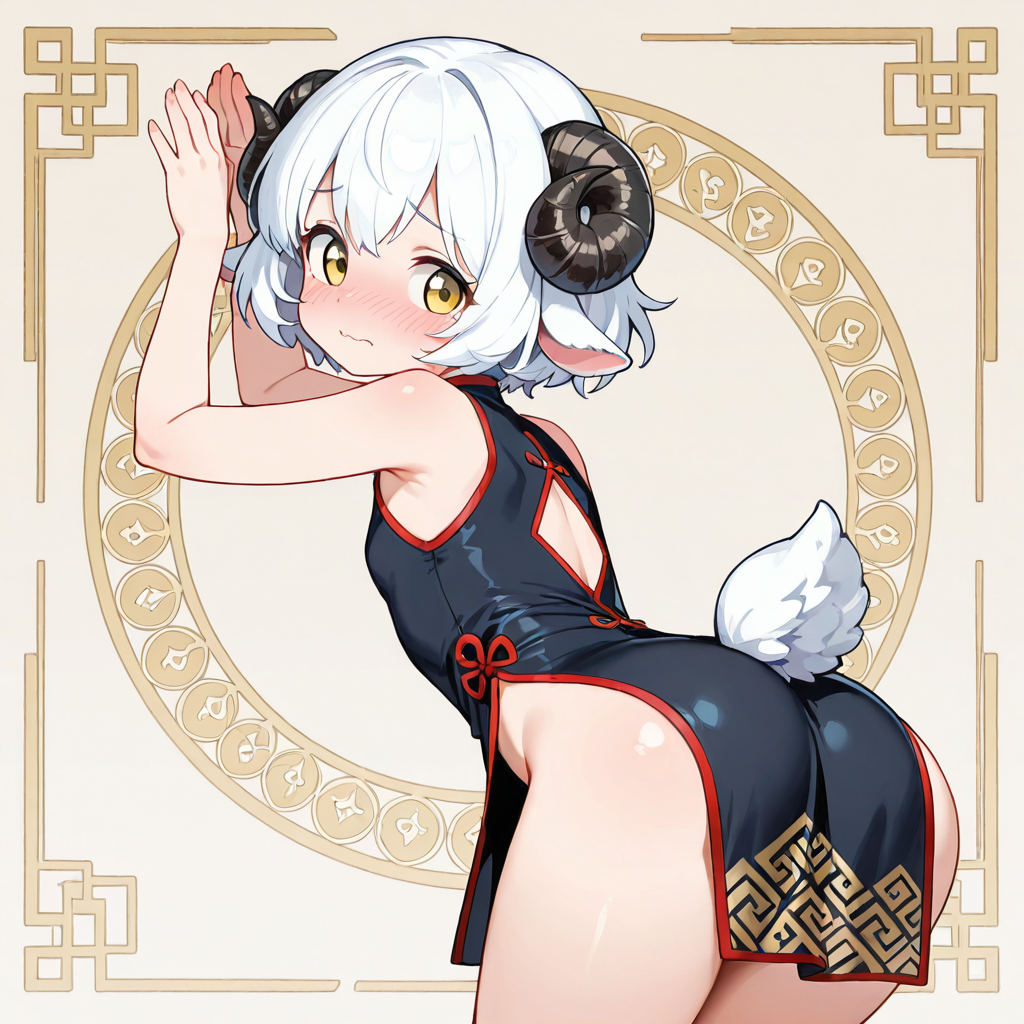こ、このポーズ、恥ずかしいですぅ～。