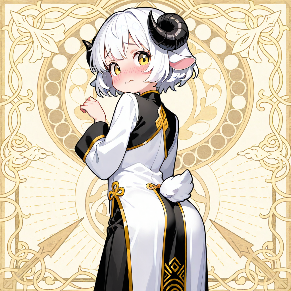 こ、このポーズ、恥ずかしいですぅ～。