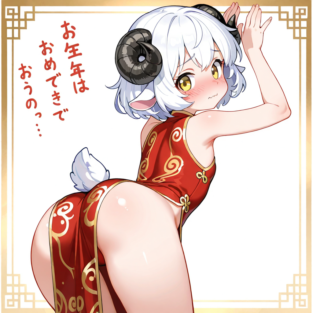 こ、このポーズ、恥ずかしいですぅ～。