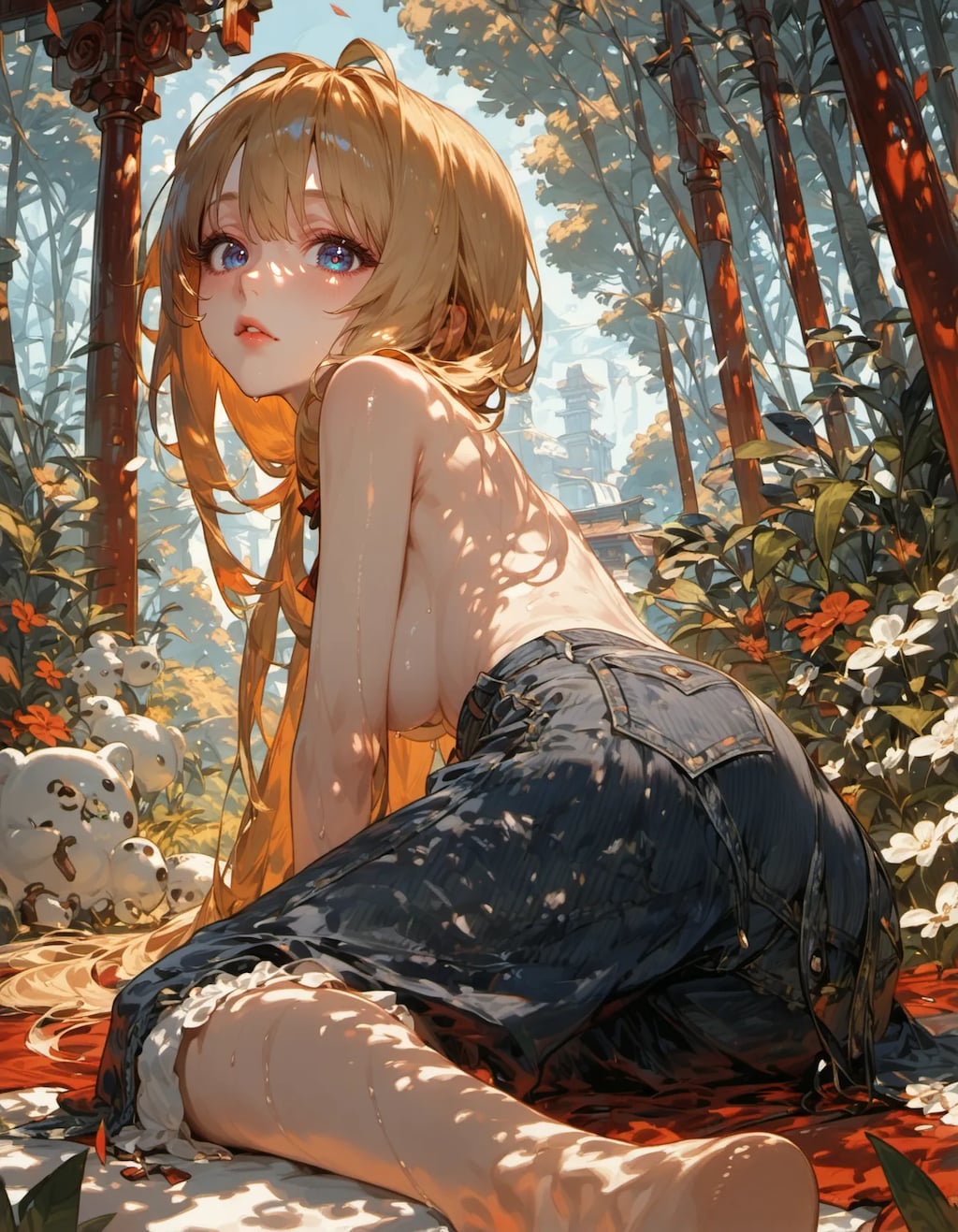 Golden Silence in the Garden