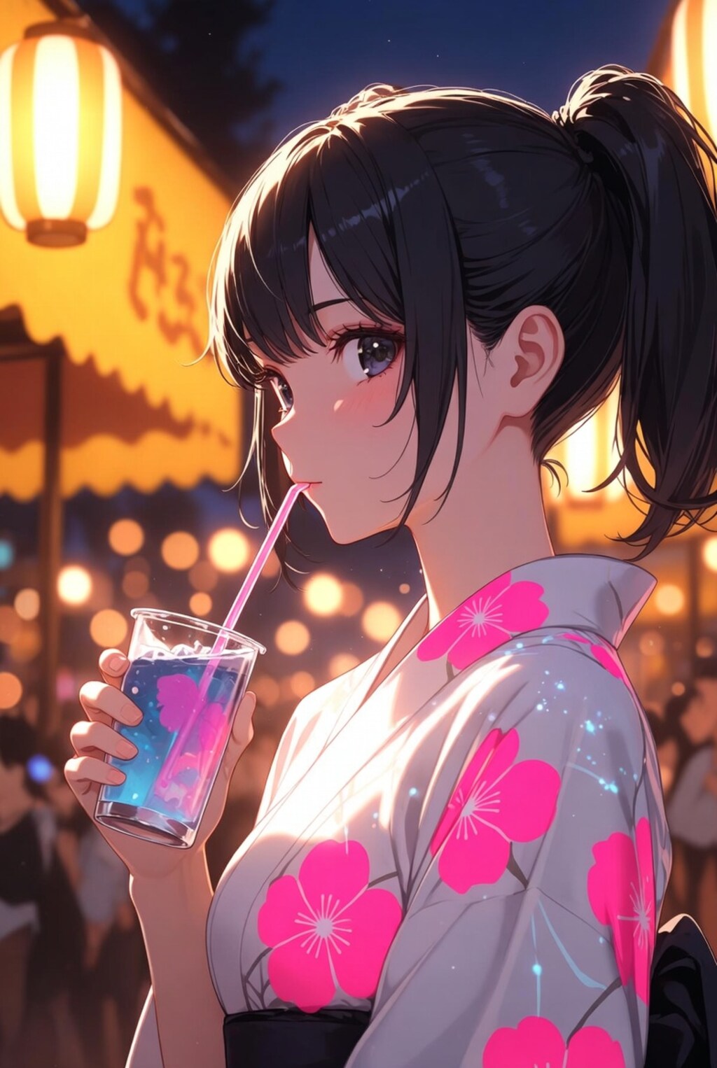 秋祭りの夜