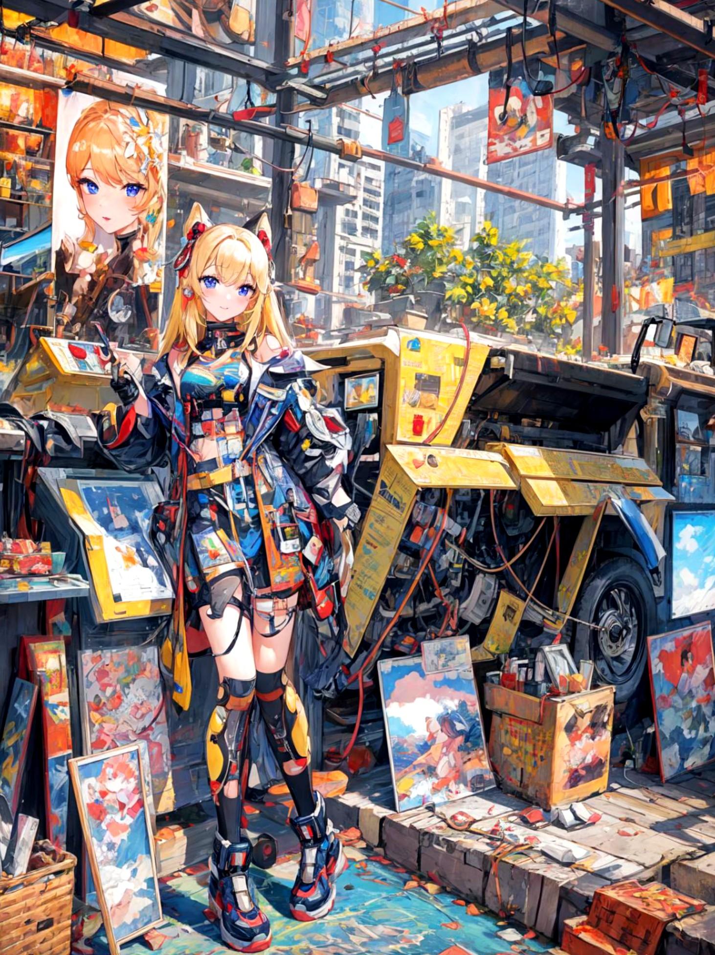 黄色髪ちゃん | の人気AIイラスト・グラビア