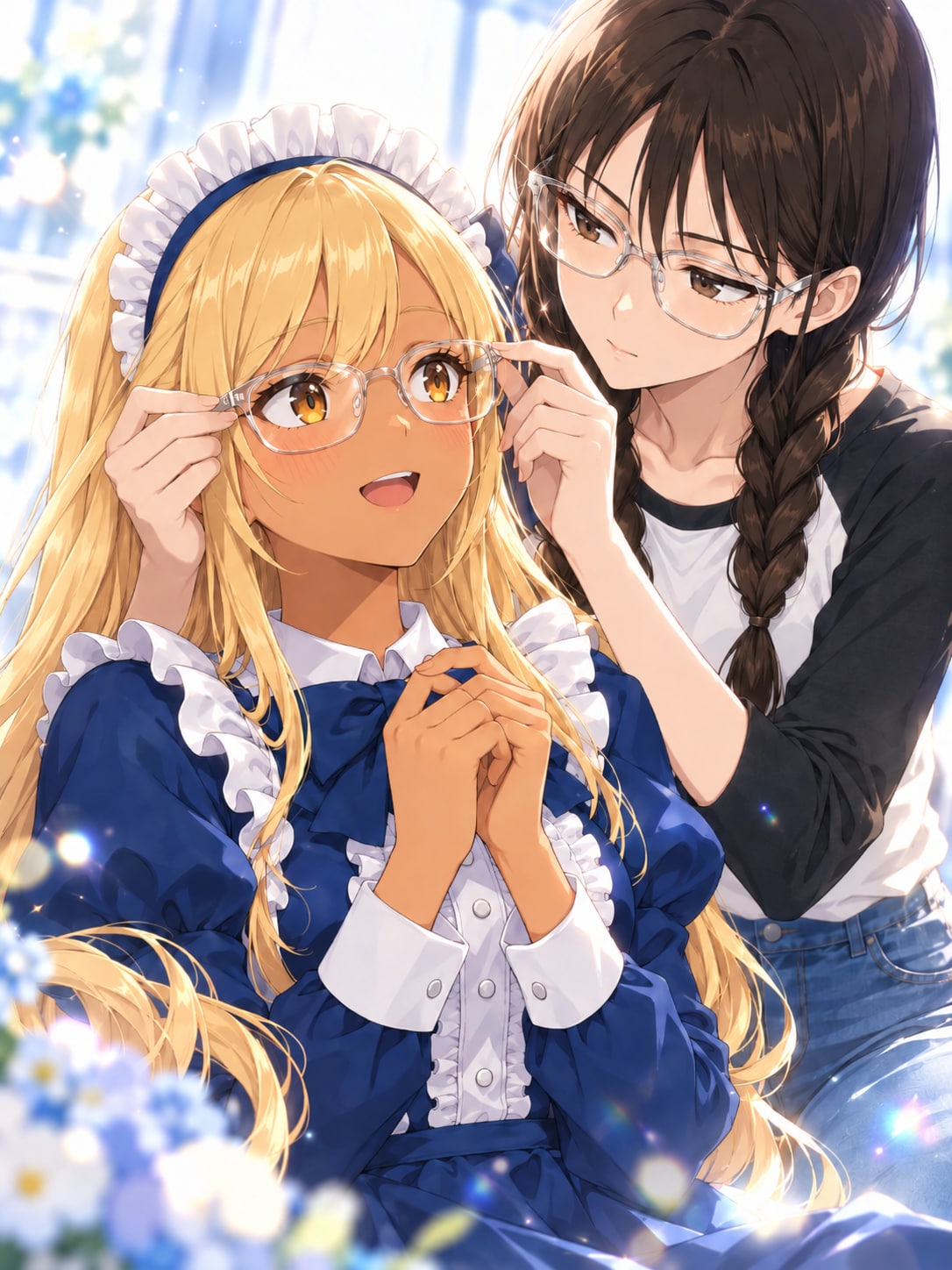 眼鏡増員 | の人気AIイラスト・グラビア