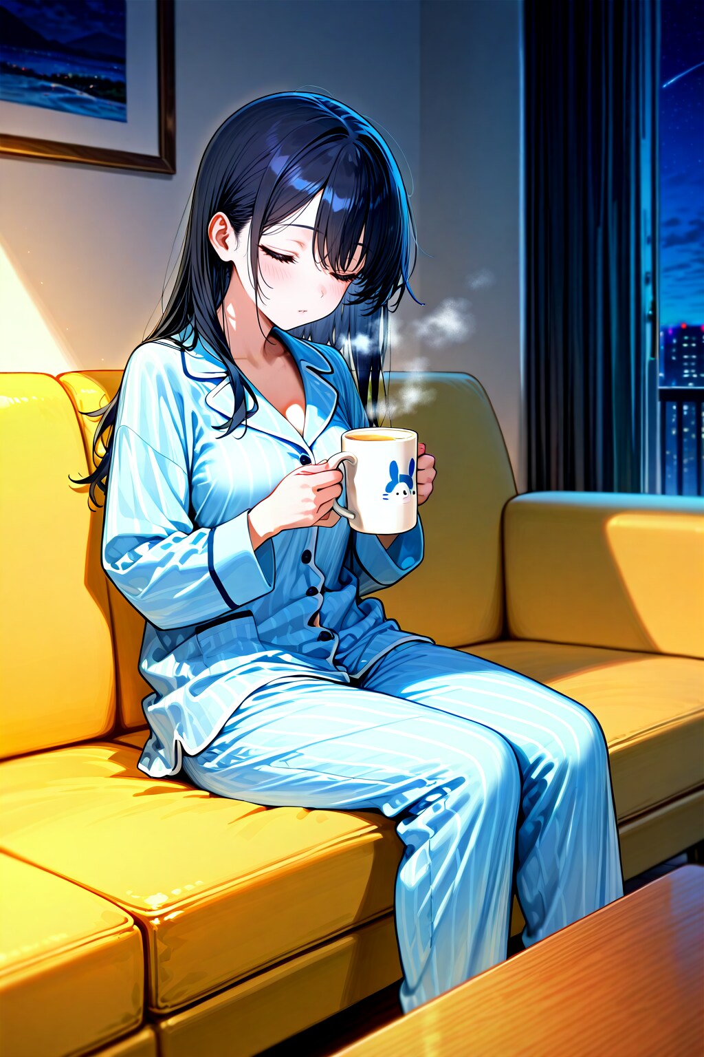 眠る前に……