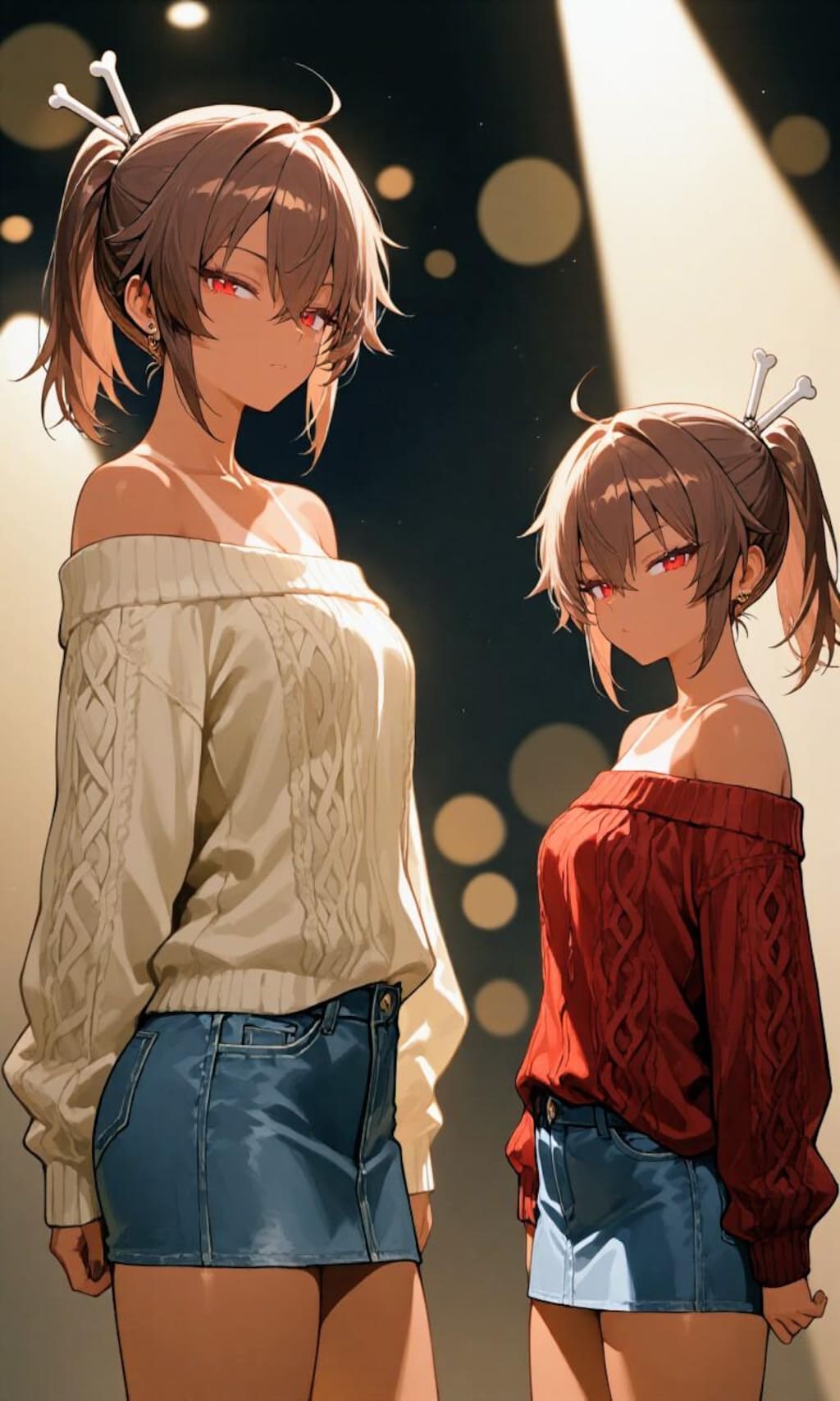 八頭身おにくちゃん🍖＆ちびおにくちゃん🍖