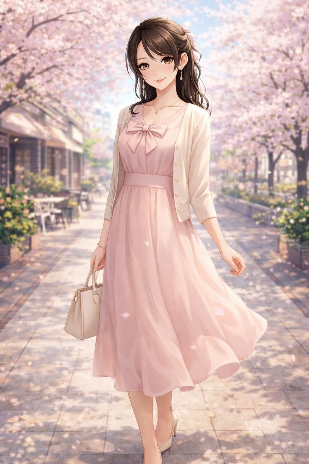 子供を幼稚園に迎えに行くお母さん | の人気AIイラスト・グラビア