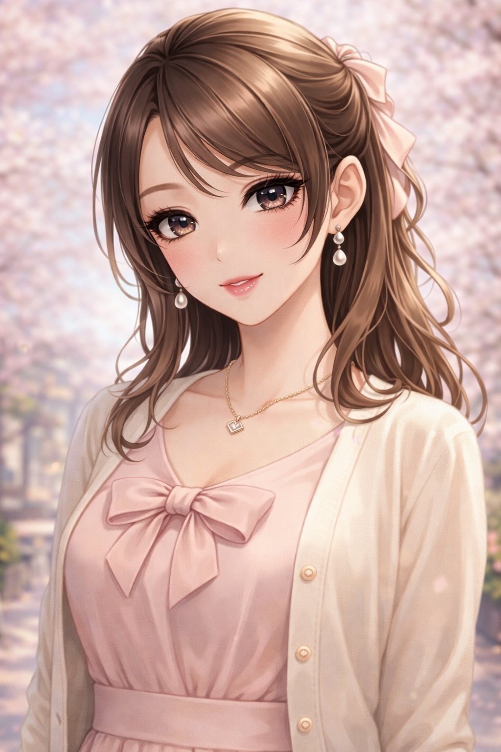 子供を幼稚園に迎えに行くお母さん