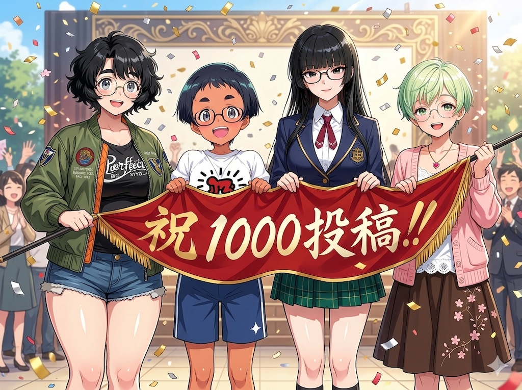 祝  1000投稿達成!!