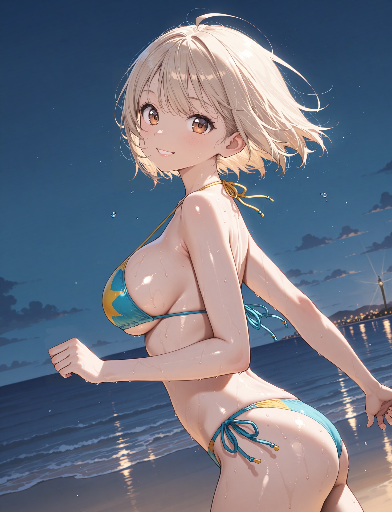 夜のビーチ