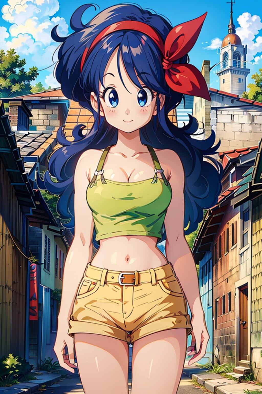 ドラゴンボール ランチ 青髪 (Dragon Ball Launch Blue Hair)