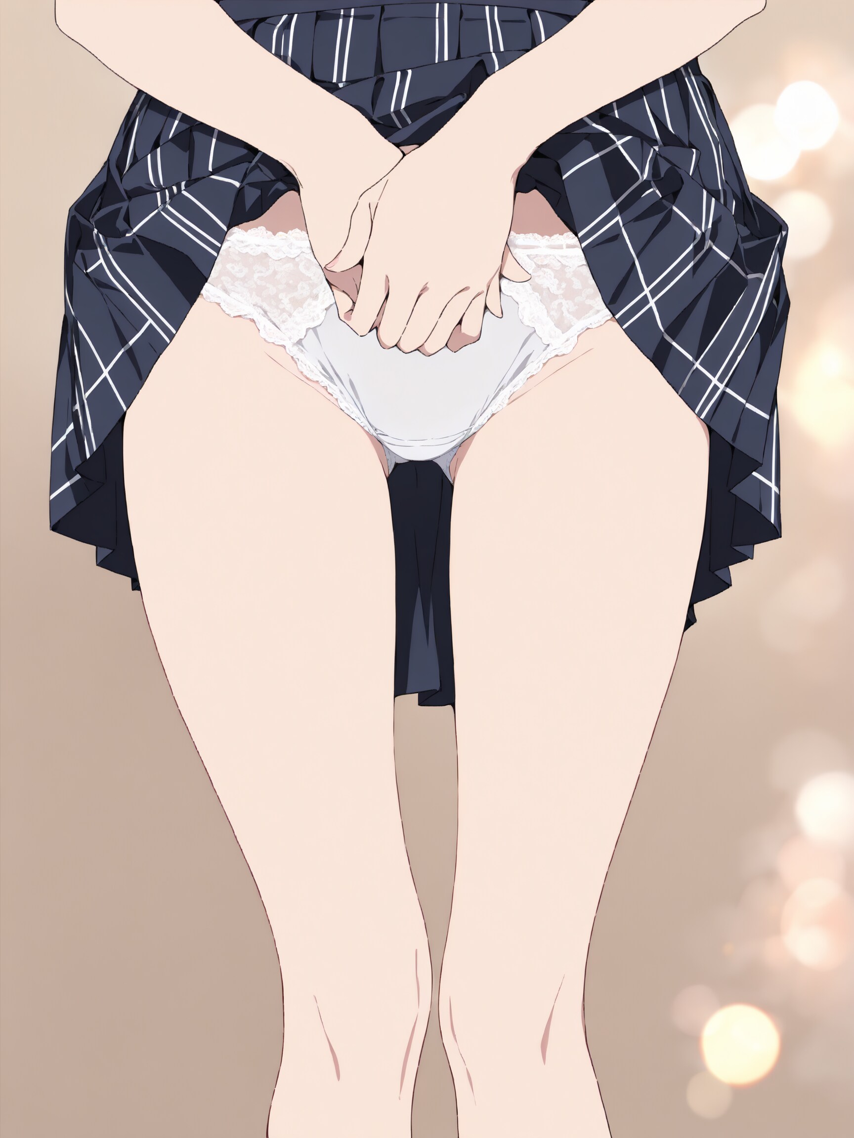 顔は撮らない約束でめくってもらう