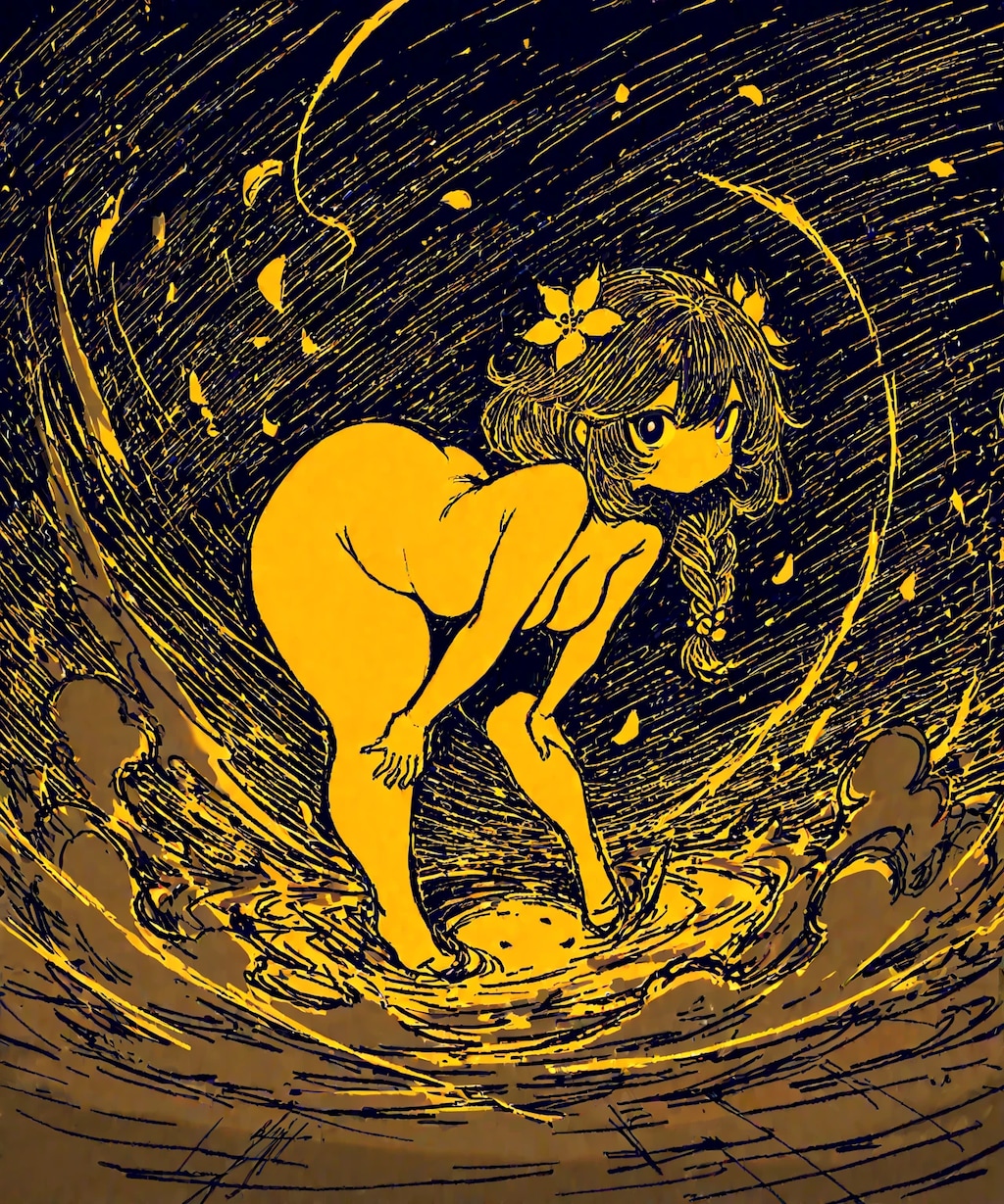 前かがみ