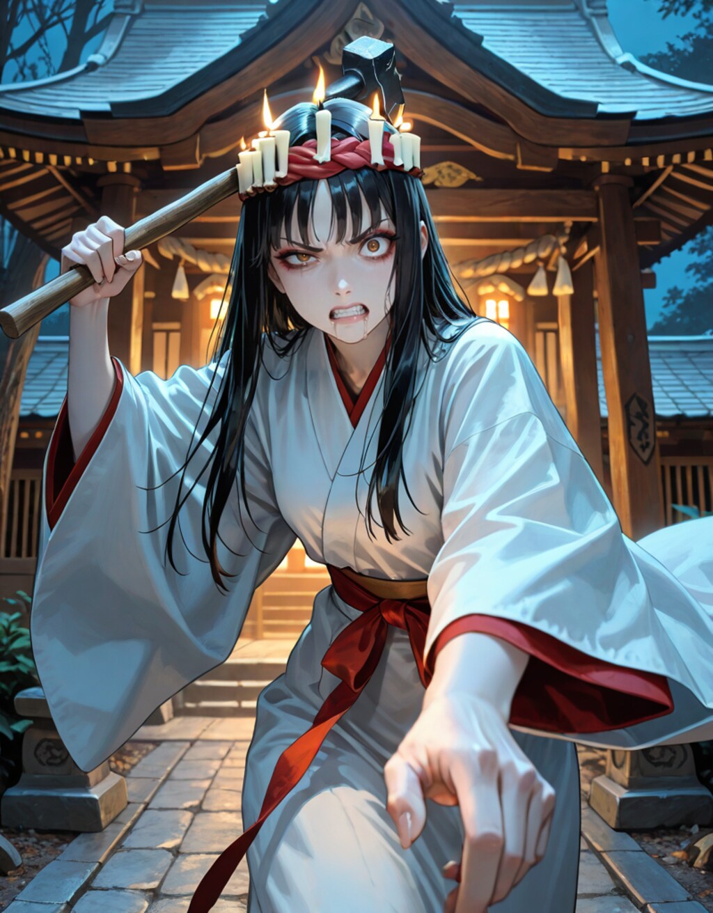 丑の刻参り（失敗）