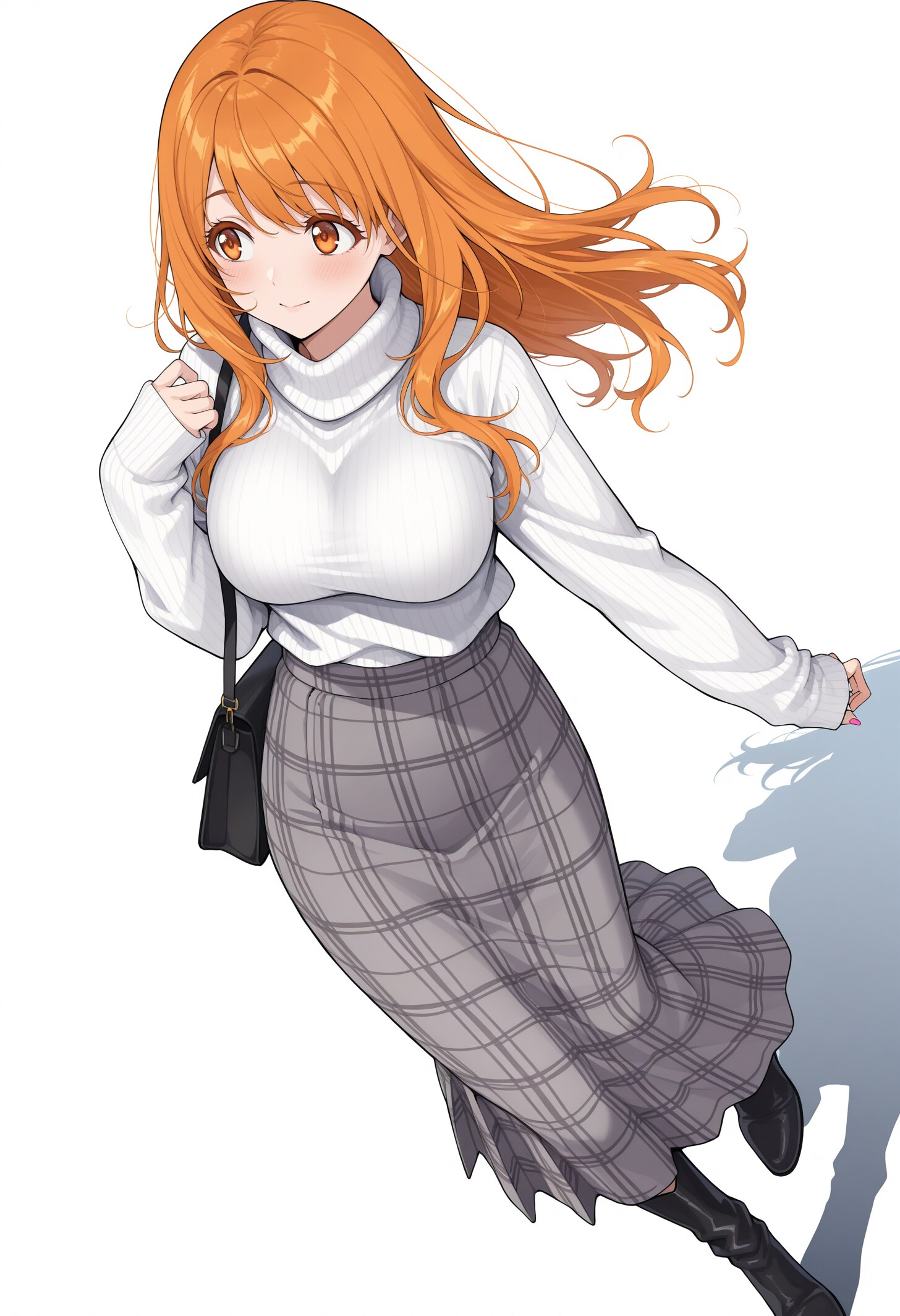 ロングスカート女子