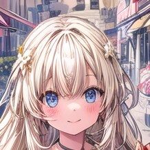 生肉を持つ少女