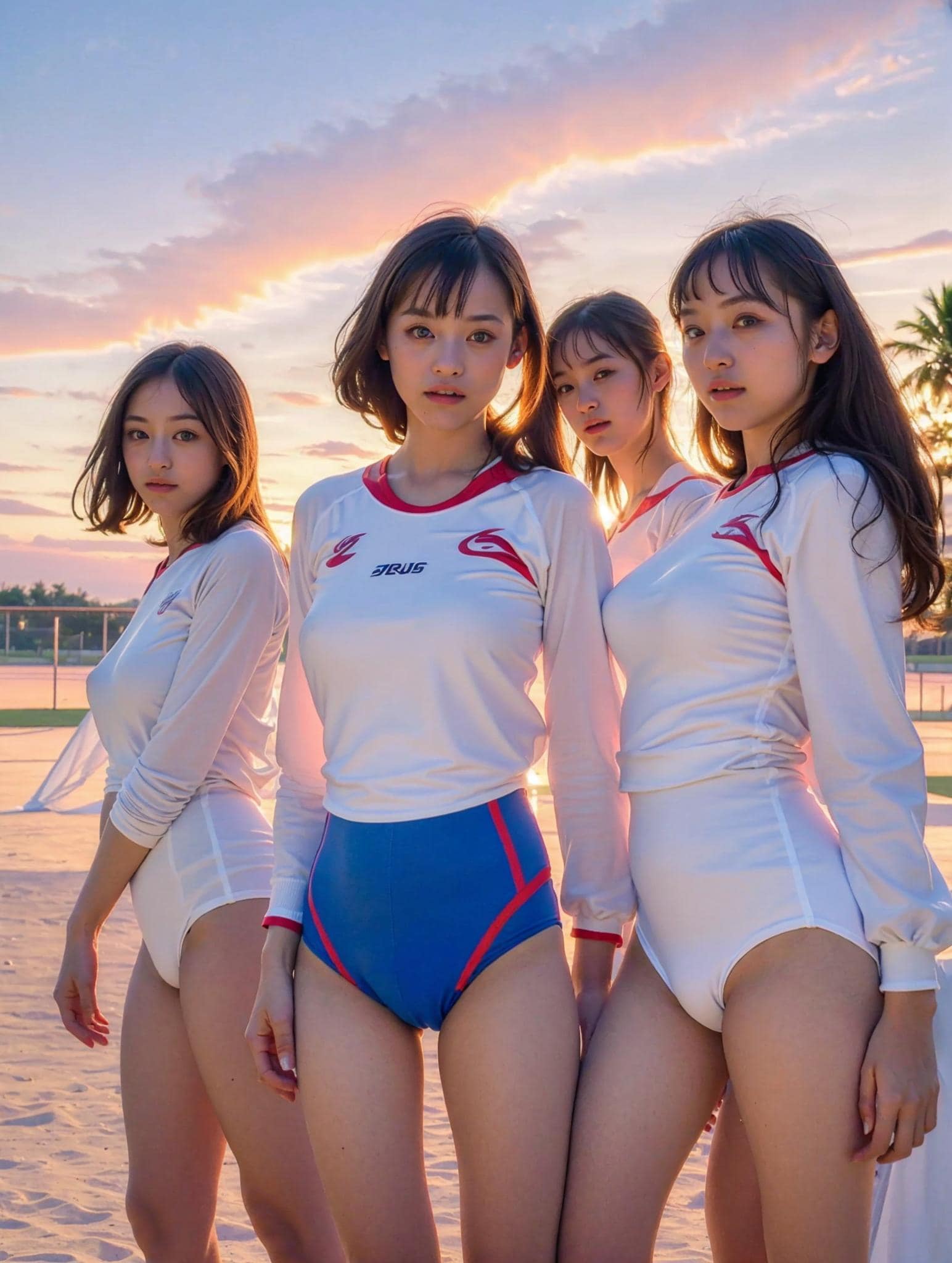 美鳳女子校体育祭サンセット