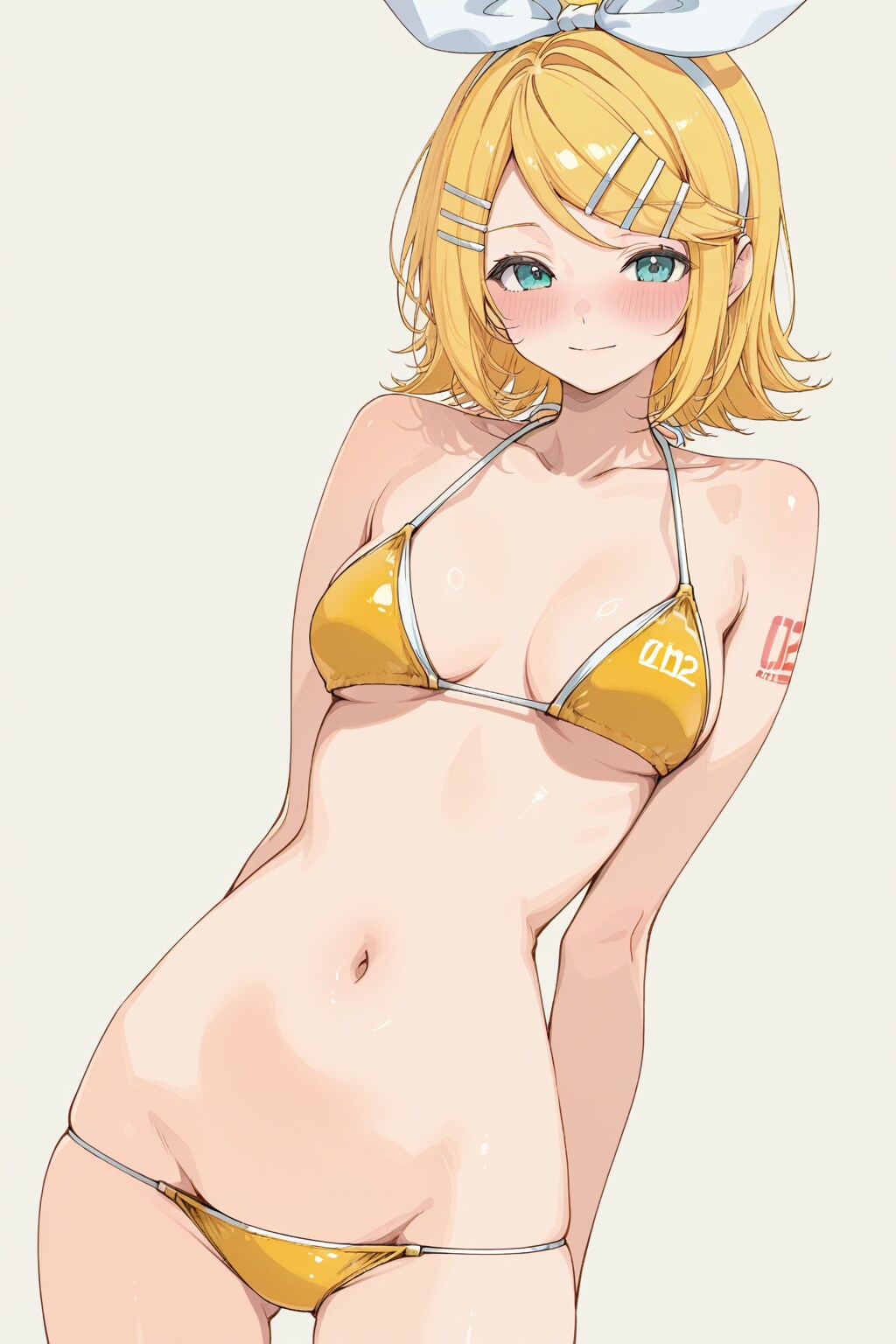 黄ビキニ