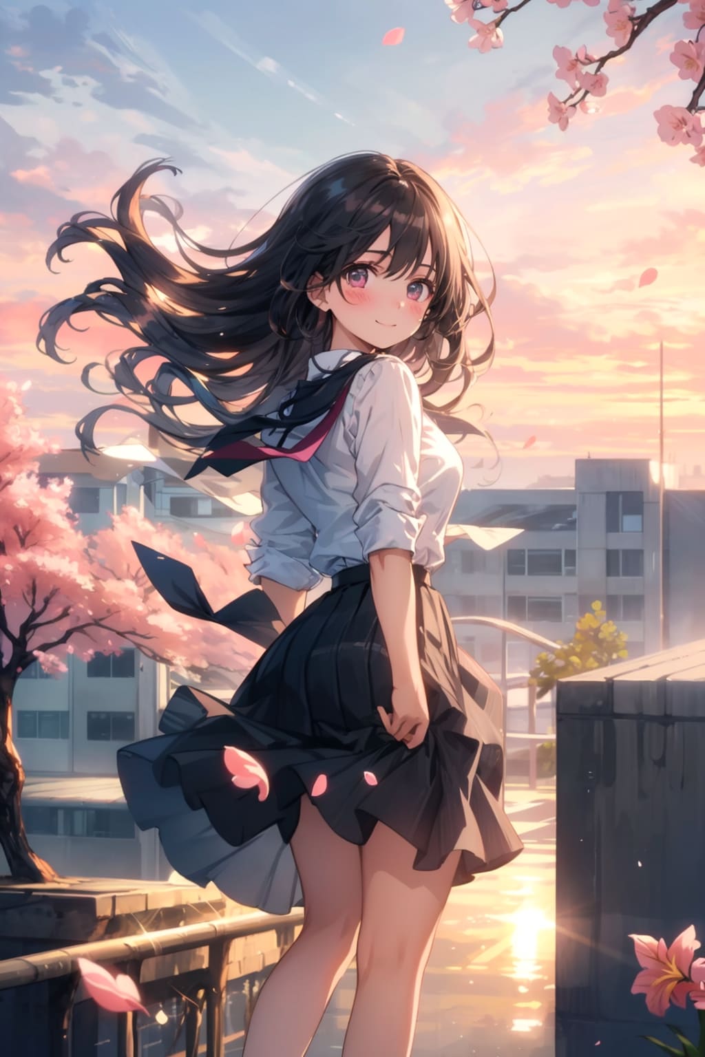 夕暮れの空に | の人気AIイラスト・グラビア