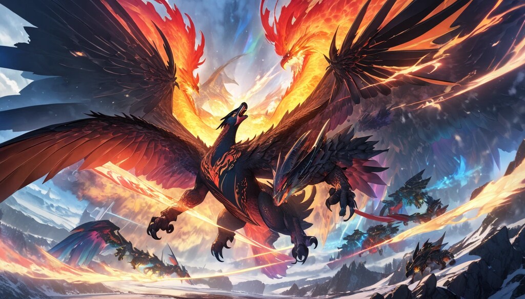 天駆ける翼、どらごんと不死の神