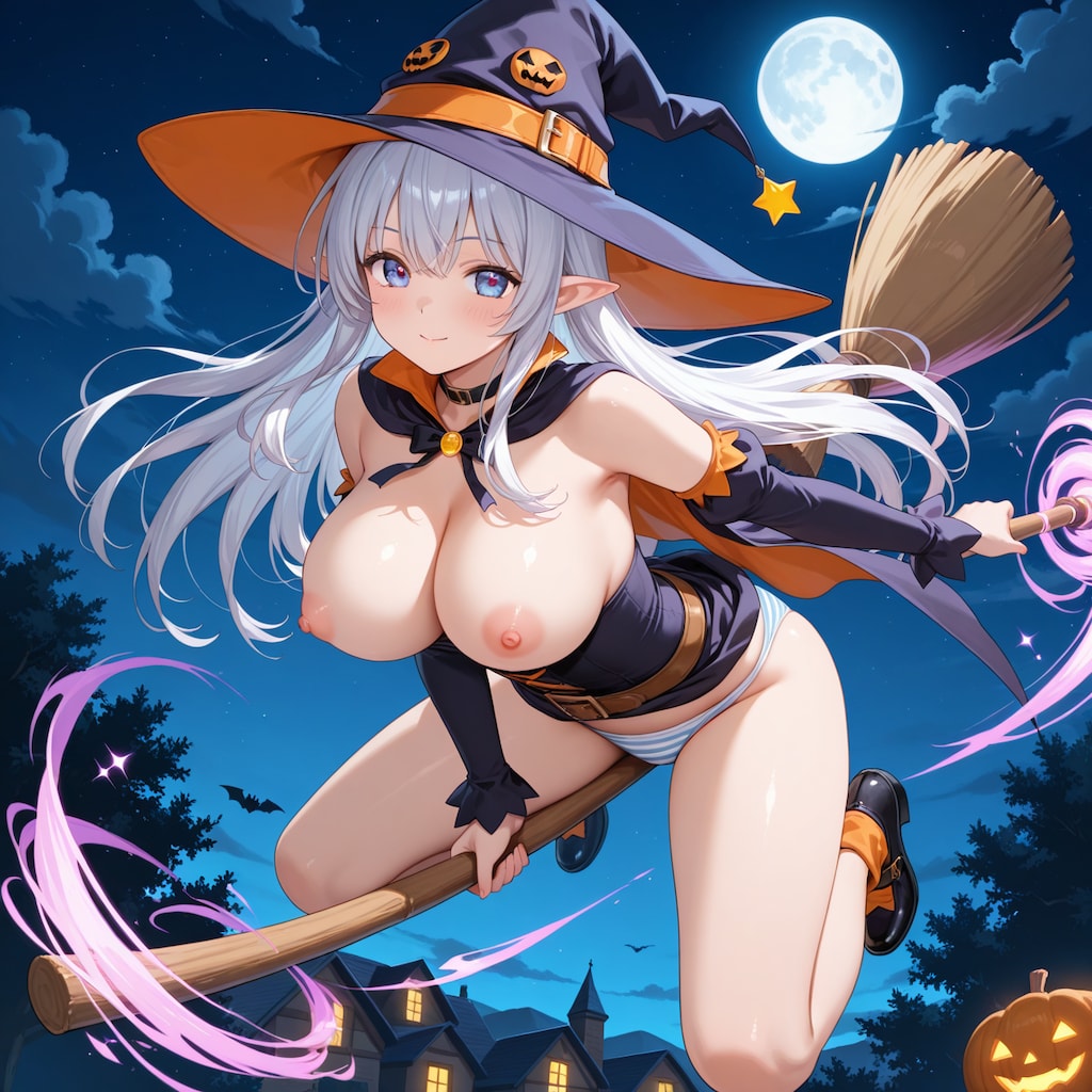 縞パンおっぱい魔女
