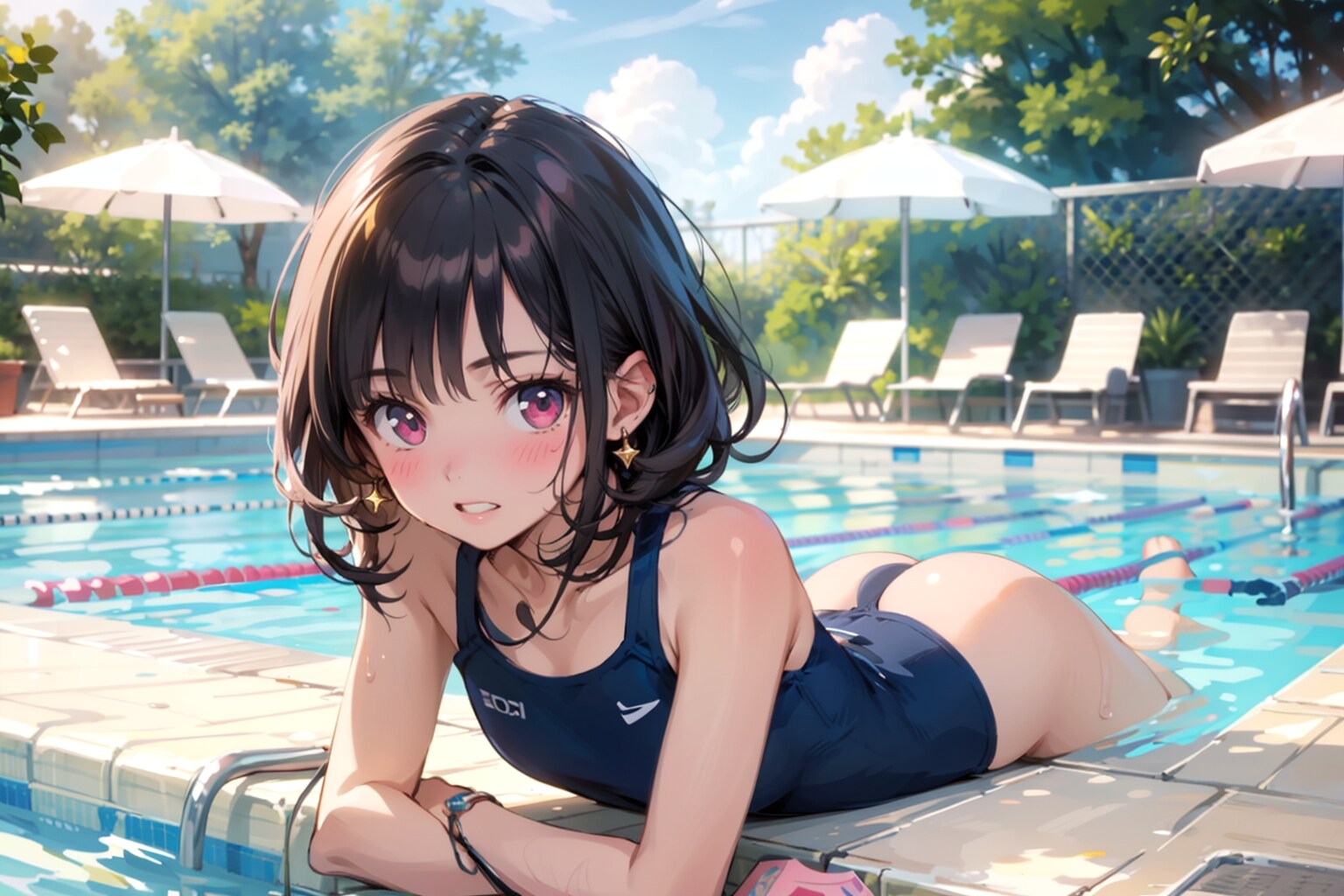 プールサイド