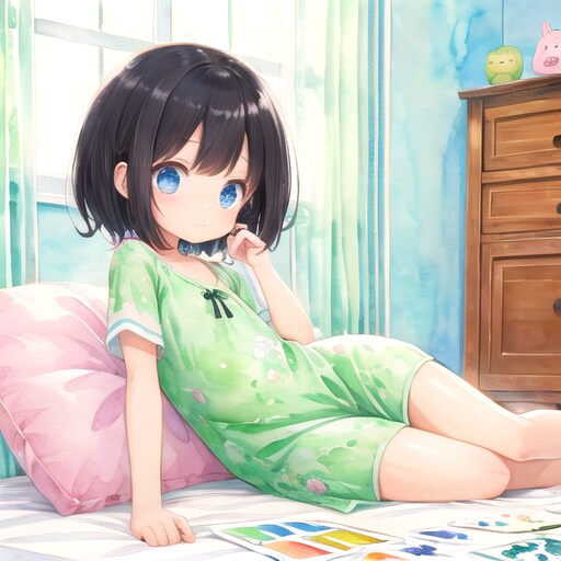 パジャマ | の人気AIイラスト・グラビア