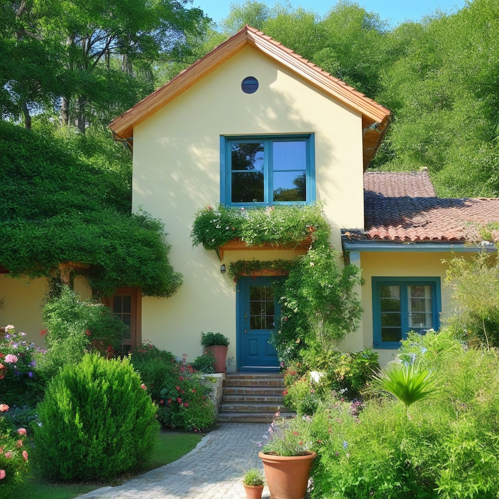 海外家屋と美女２