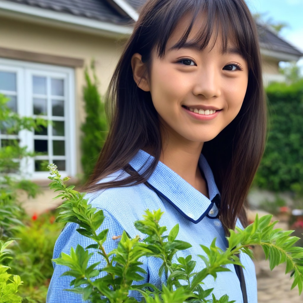 海外家屋と美女２