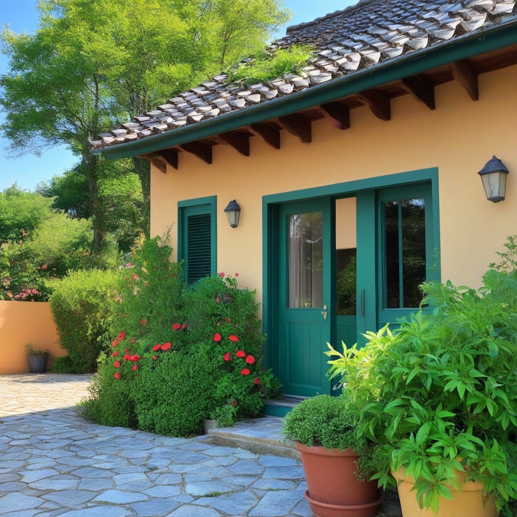 海外家屋と美女２