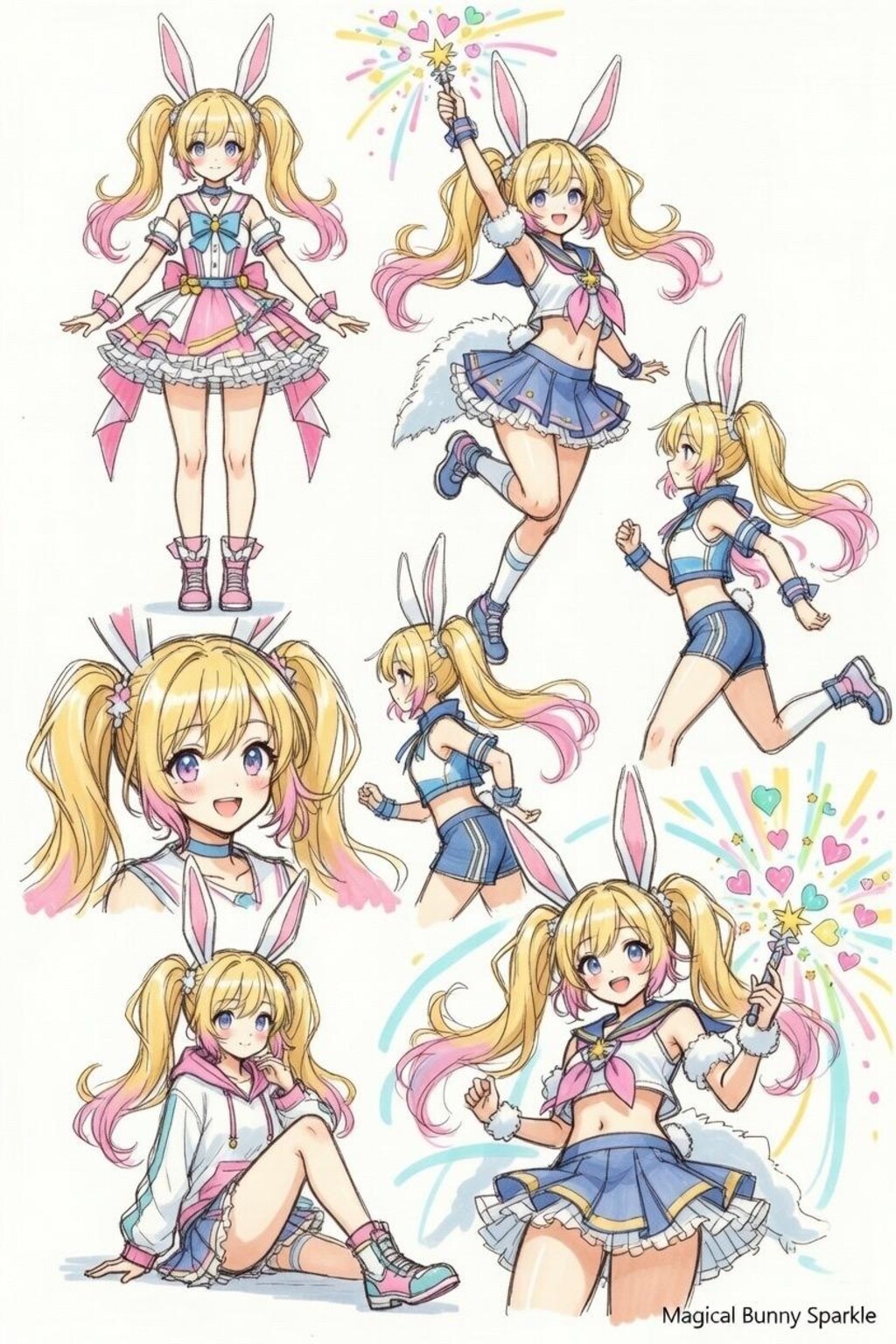 魔法少女　キャラクターシート付き