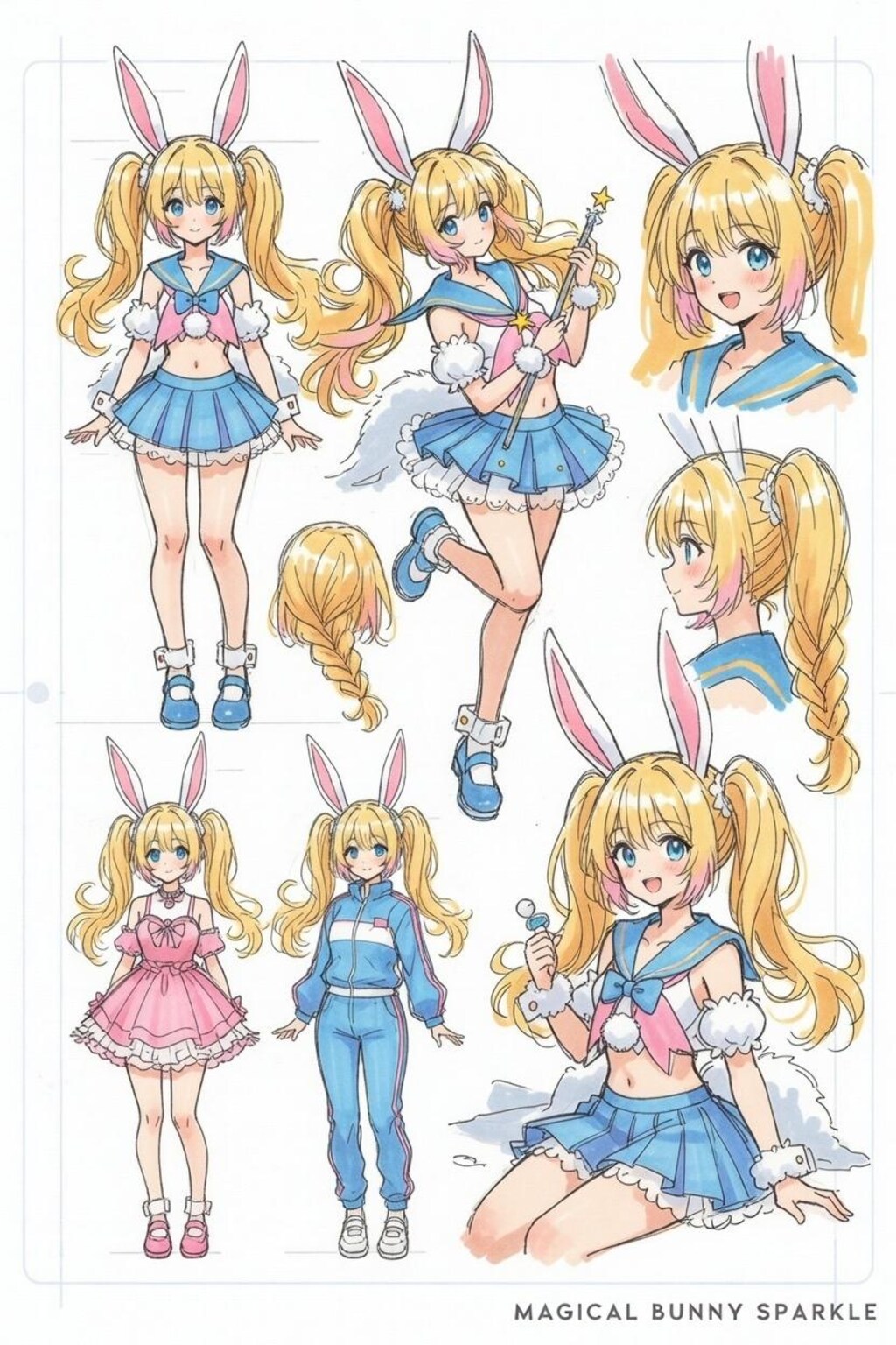 魔法少女　キャラクターシート付き