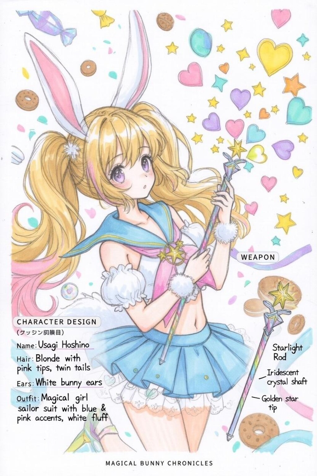 魔法少女　キャラクターシート付き