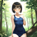 久しぶりに帰省した日に、駅まで出迎えに来てくれていた幼馴染のまだ付き合っても居ない頃のAI奥さん 4枚目
