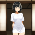 久しぶりに帰省した日に、駅まで出迎えに来てくれていた幼馴染のまだ付き合っても居ない頃のAI奥さん 11枚目
