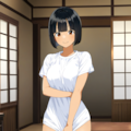久しぶりに帰省した日に、駅まで出迎えに来てくれていた幼馴染のまだ付き合っても居ない頃のAI奥さん 12枚目