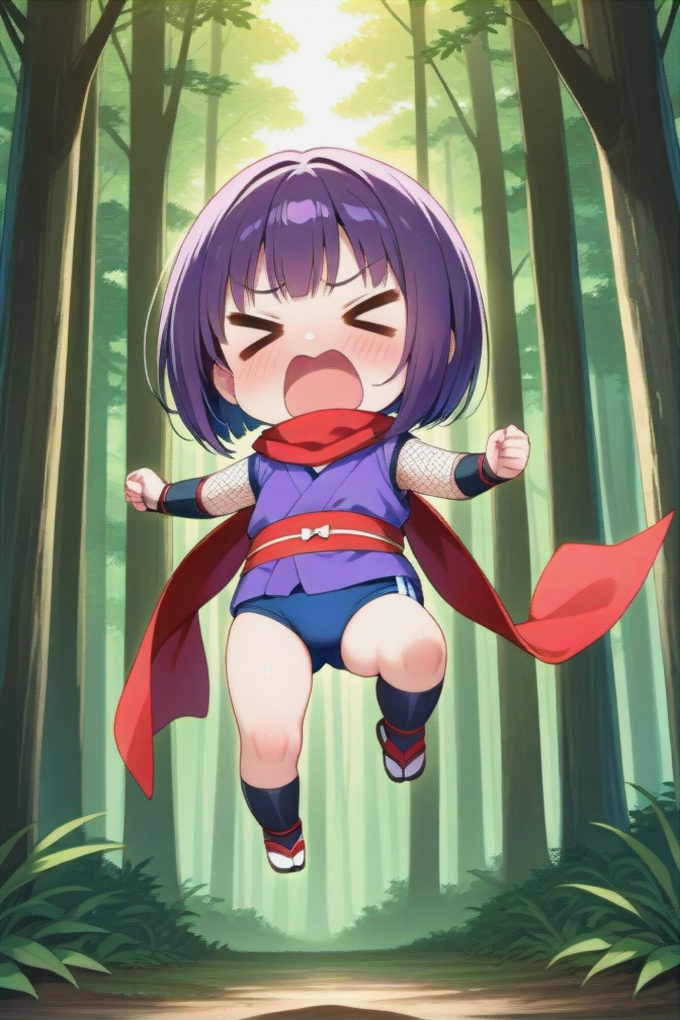 忍ルマの紫髪ちゃん