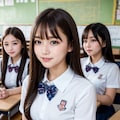 女子高生のハーレム教室 3枚目