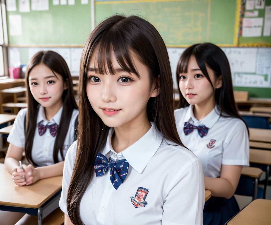 女子高生のハーレム教室