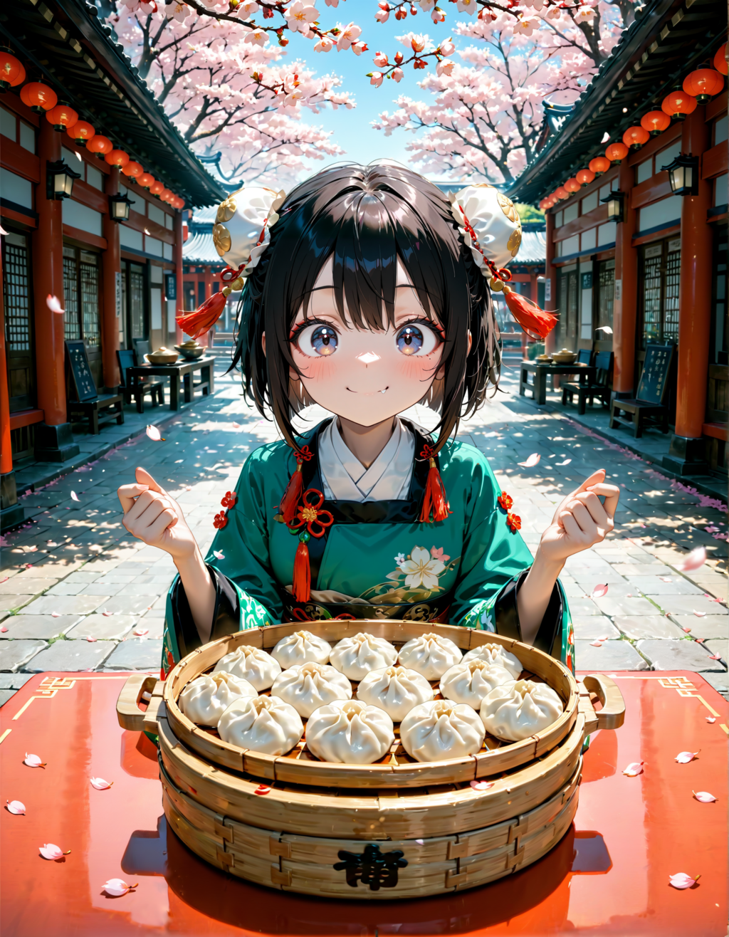 今日は京鼎樓の小籠包の日。さくらの日　その２