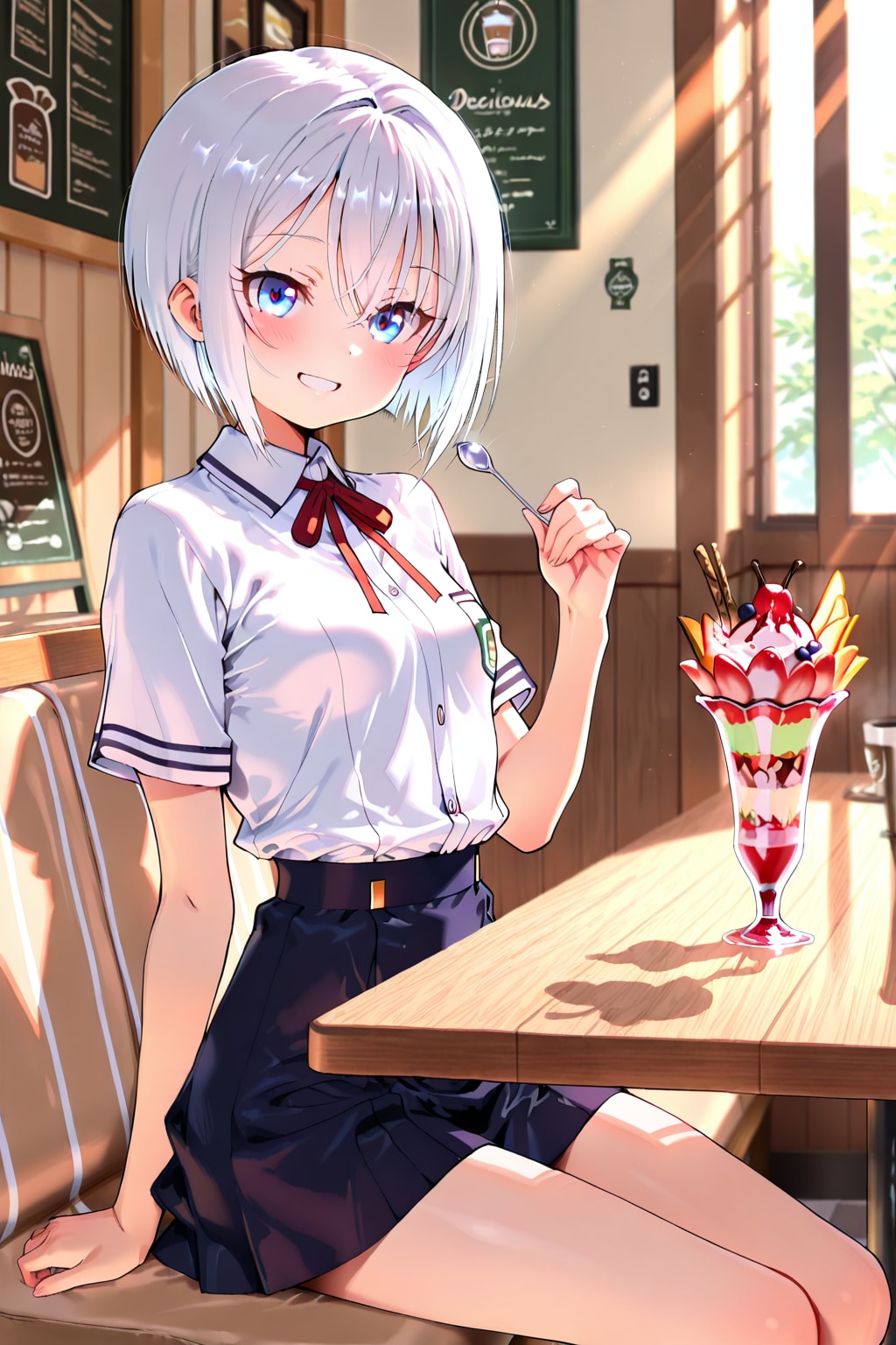 新作パフェ…いただきます！ | の人気AIイラスト・グラビア