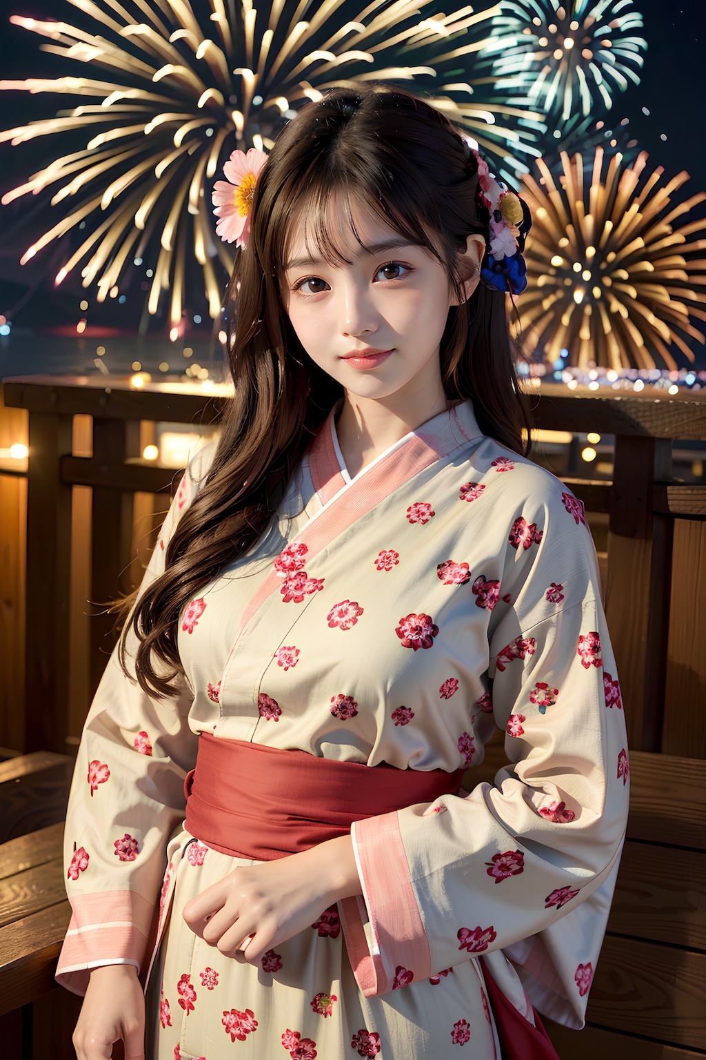 香織ちゃんと花火デート