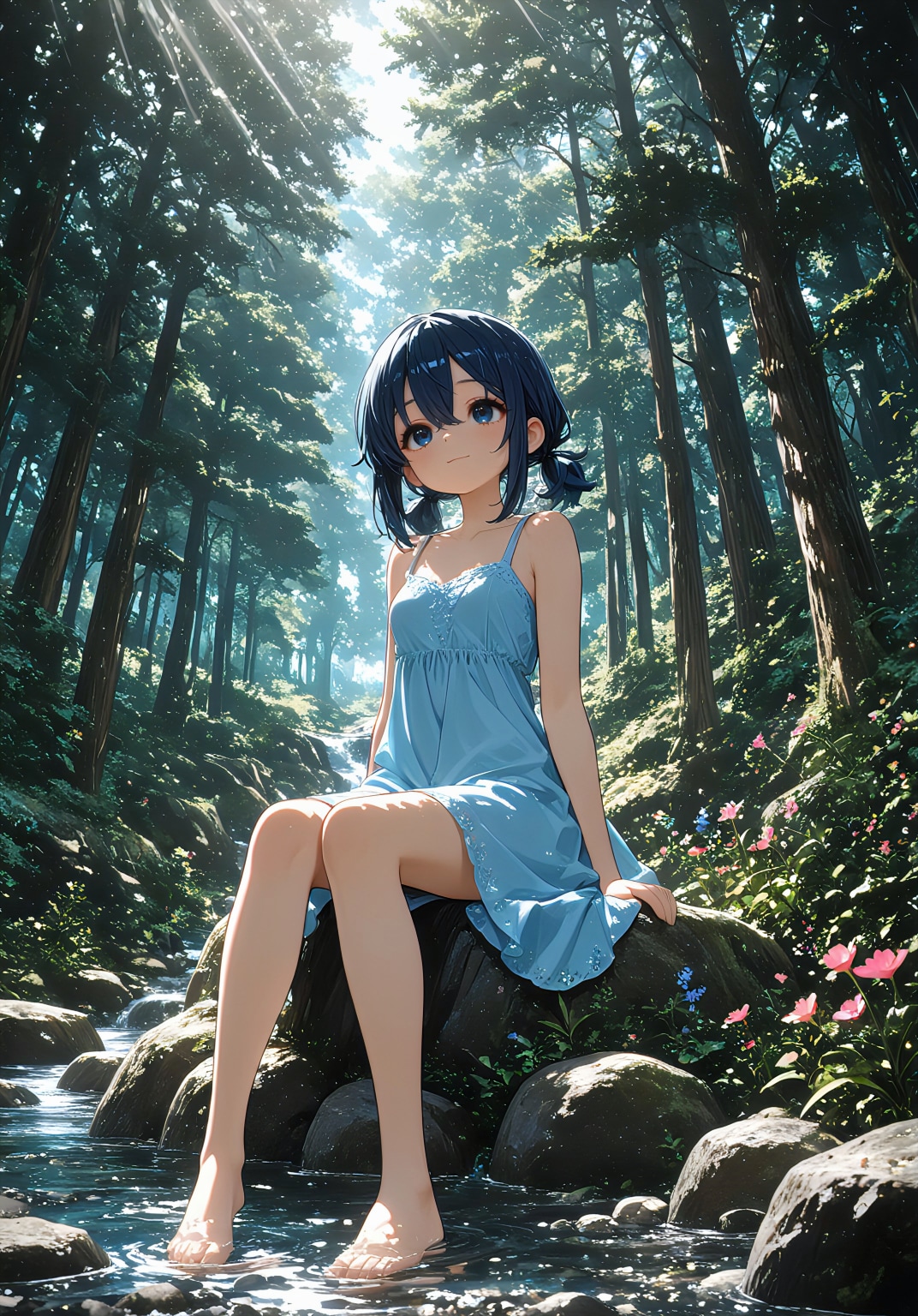 木漏れ日の水辺、蒼依の夏