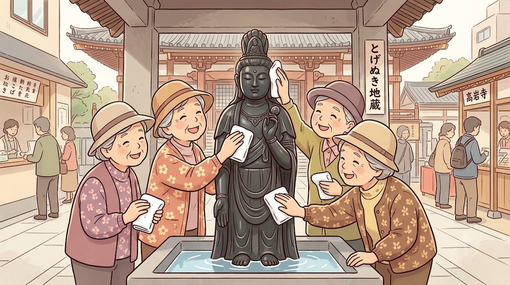 西のビリケン、東のとげぬき