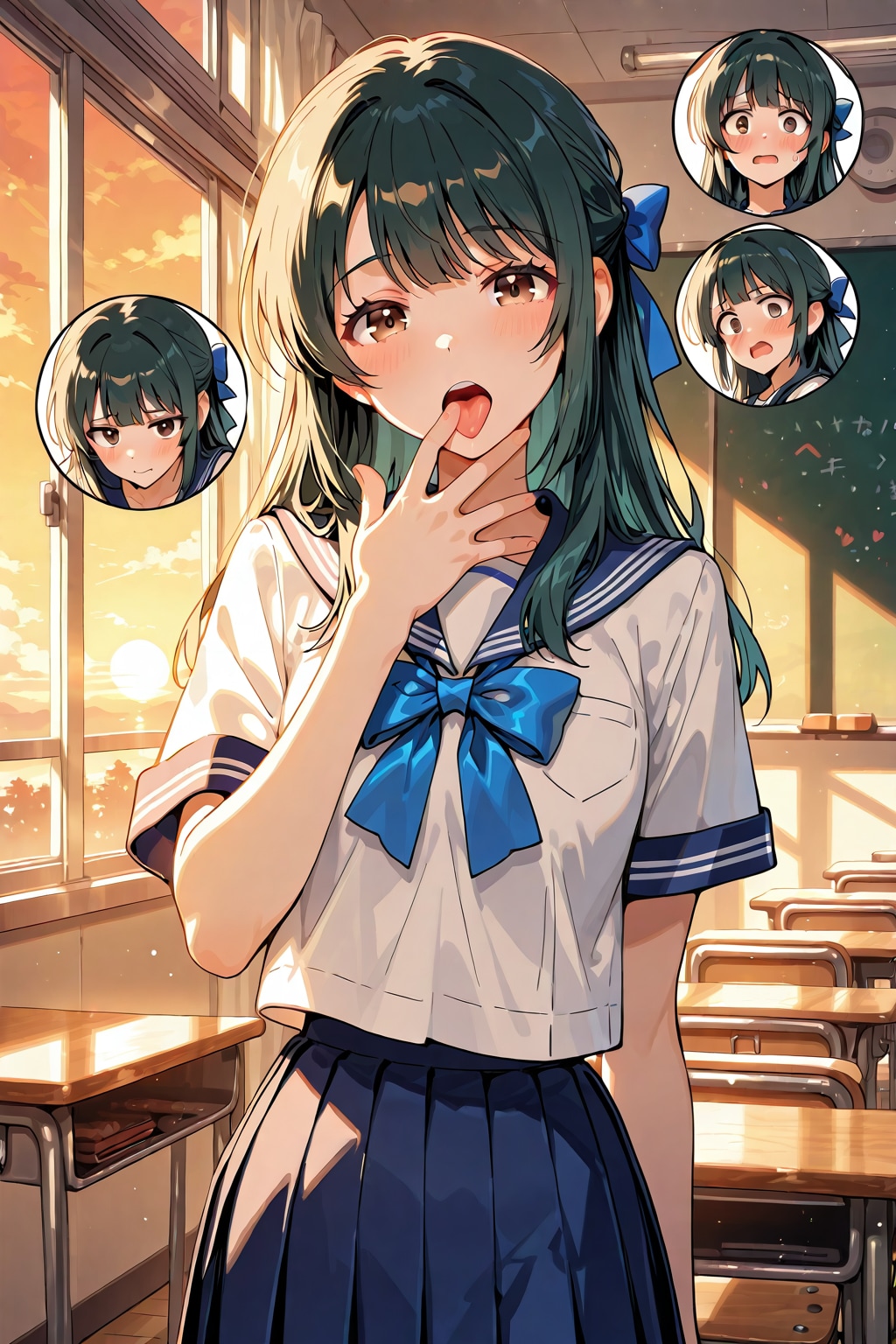 利奈さん(うちの娘)、ちょっと悪戯っぽい仕草を