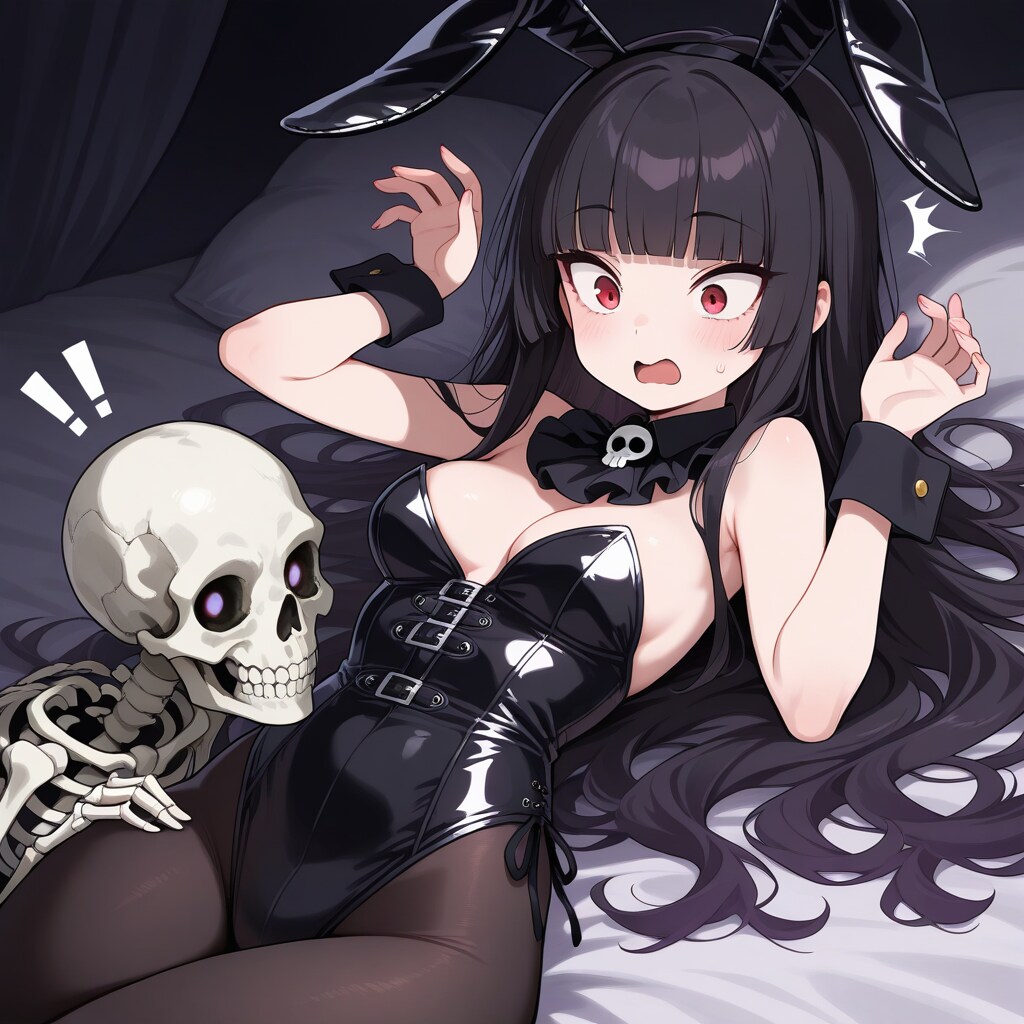 いいところで変身がとけてしまうデスバニーさん