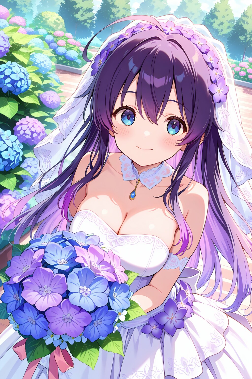 紫陽花園のJune bride