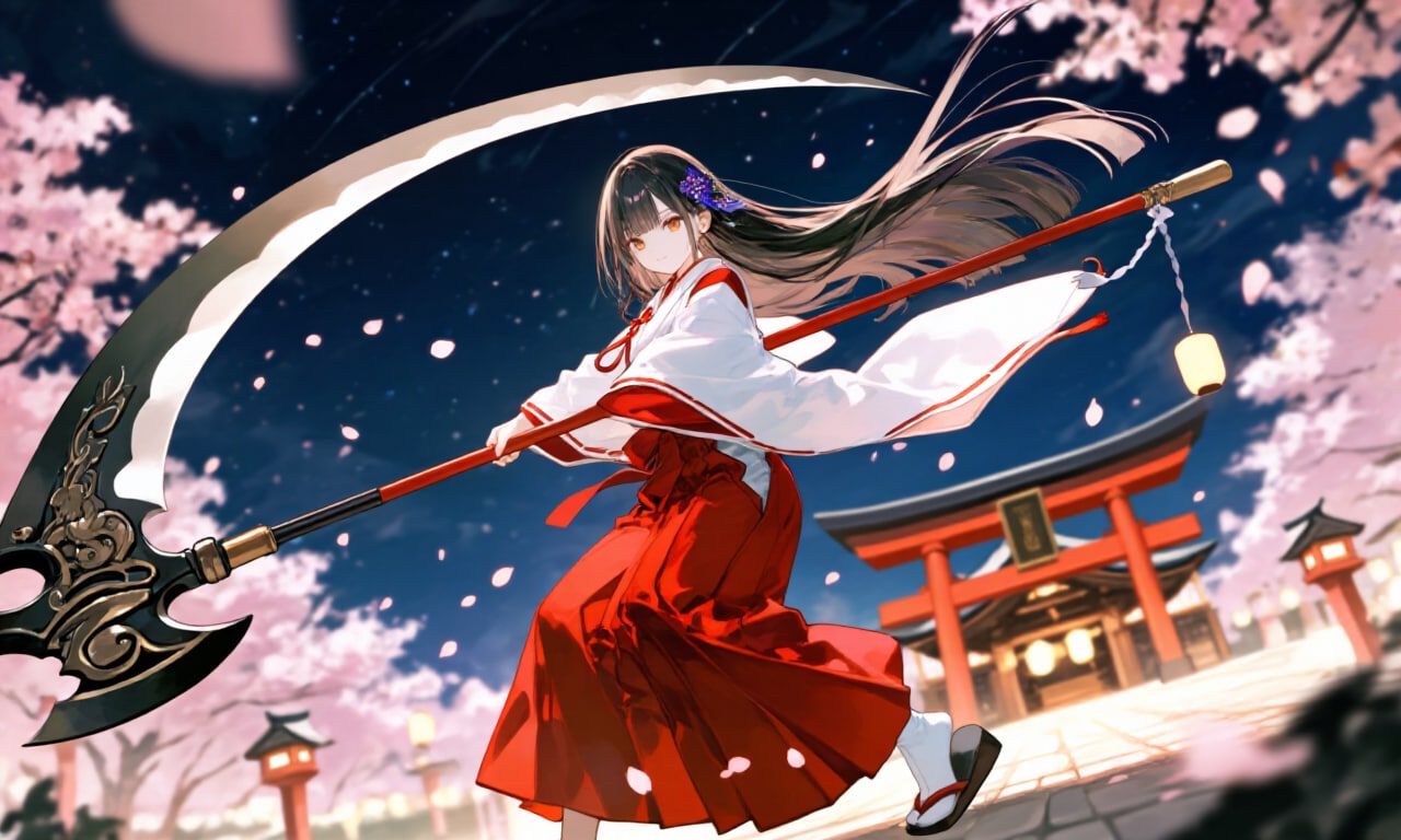 大鎌女子 | の人気AIイラスト・グラビア